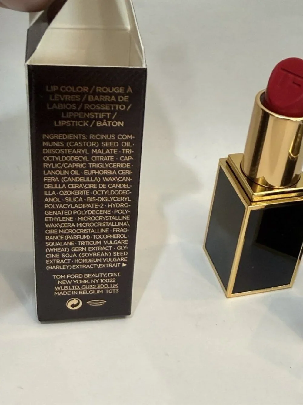 10 Cherry Lush, Tom Ford Lip Color Rouge A Levres, Full Size 0.1oz/3g,New In Box